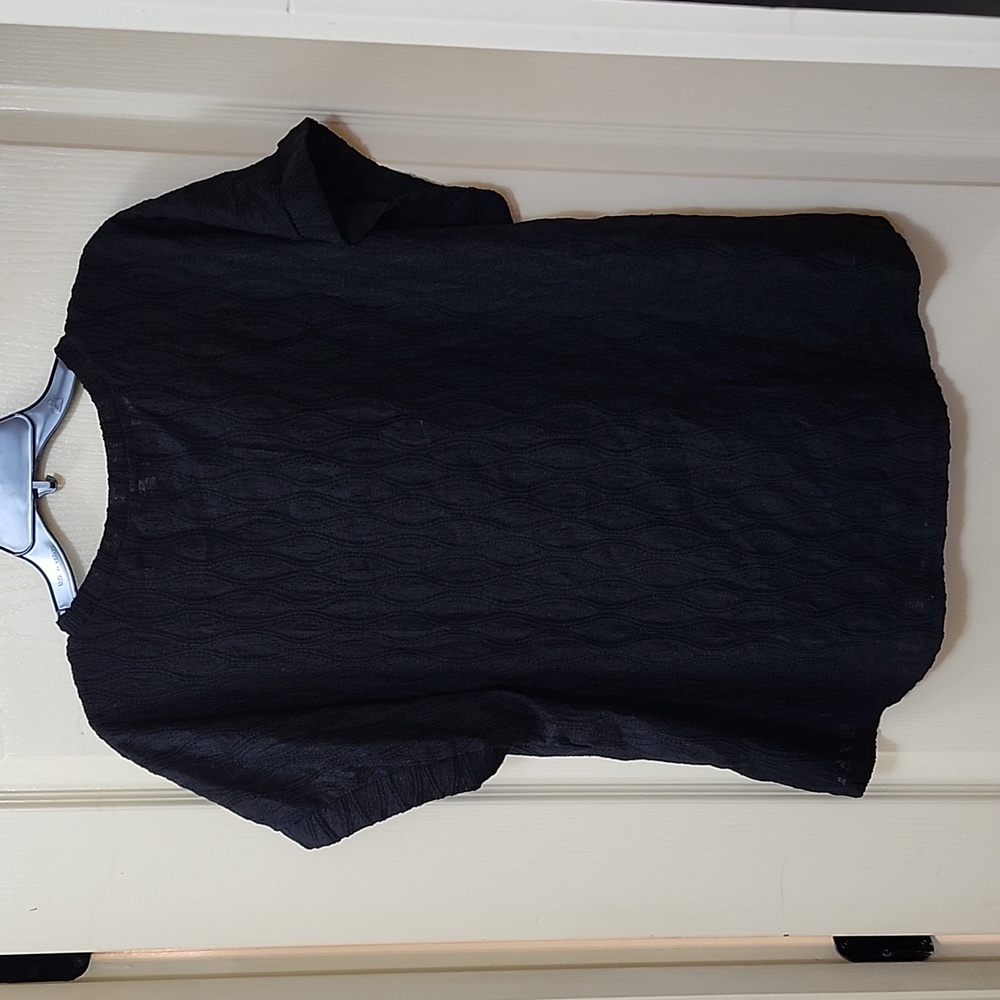 JORESS CURVE BLACK BLOUSE